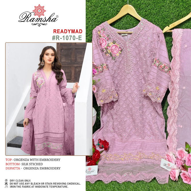 Ramsha R 1070 Readymade Pakistani Suits Catalog
